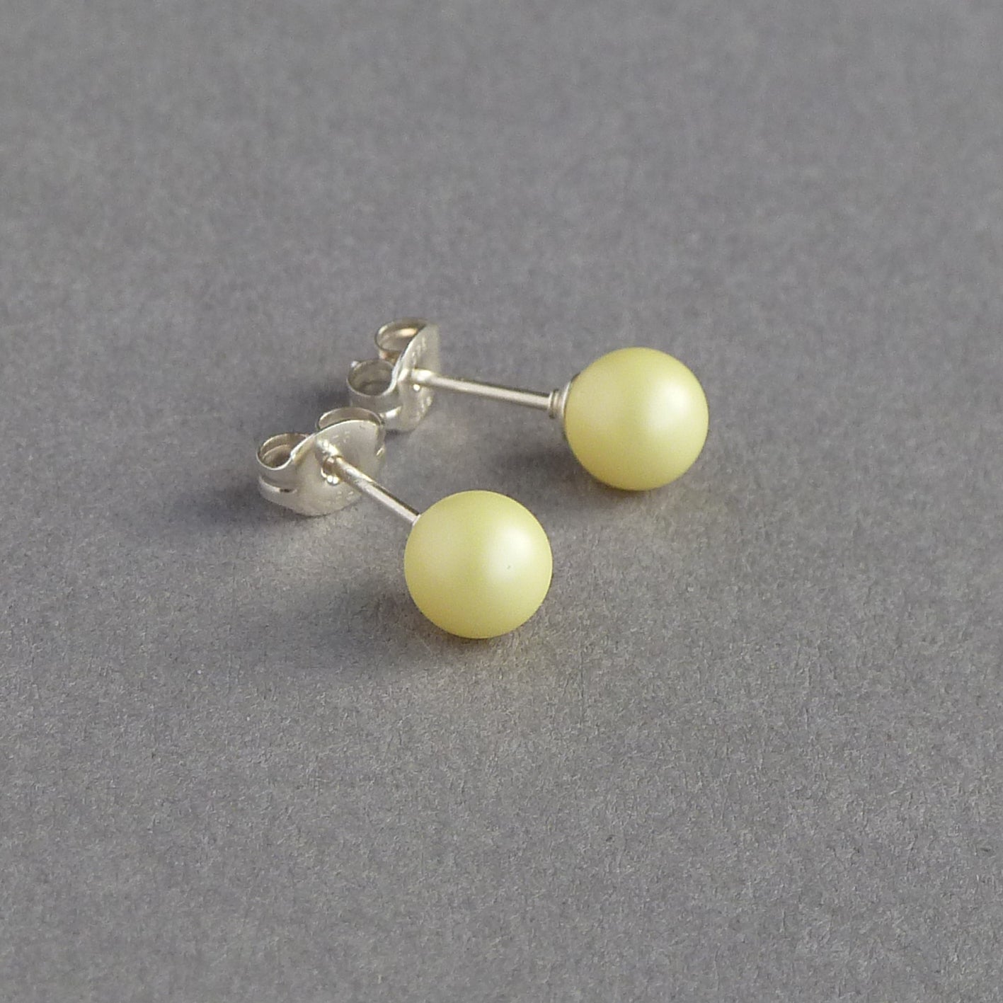 small lemon stud earrings