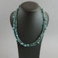 Teal multi strand pearl necklace
