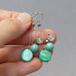 Turquoise 3 strand earrings