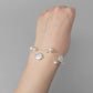 White floating pearl bracelet for weddings
