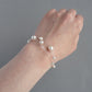 White pearl bridesmaids bracelet