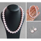 Blush pink pearl jewellery set by Anna King Jewellery