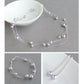 Lavender Pearl Drop Earrings - Long, Dainty, Lilac Pearl and Chain, Dangle Earrings