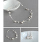 White pearl jewellery set by Anna King Jewellery